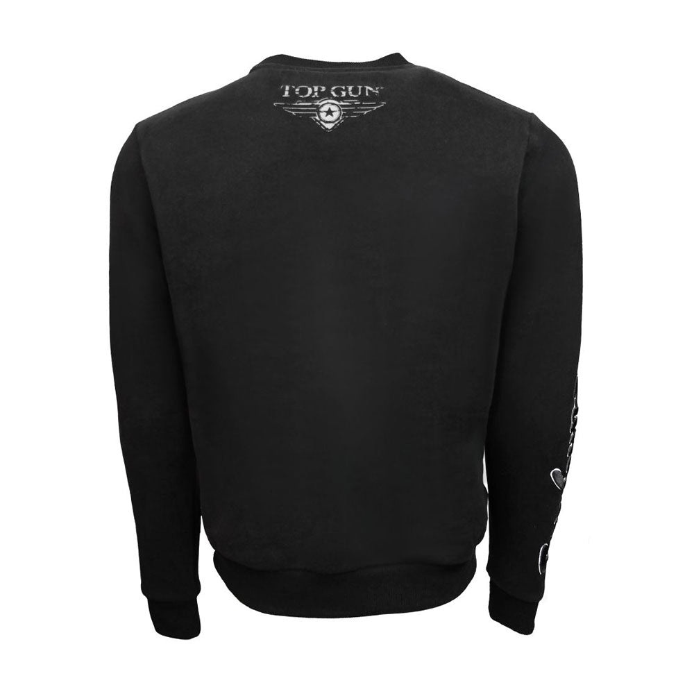 Top Gun Beast Mode Crewneck Sweatshirt Black