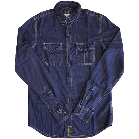 Dickies Blue Collar Long Sleeve Shirt Indigo