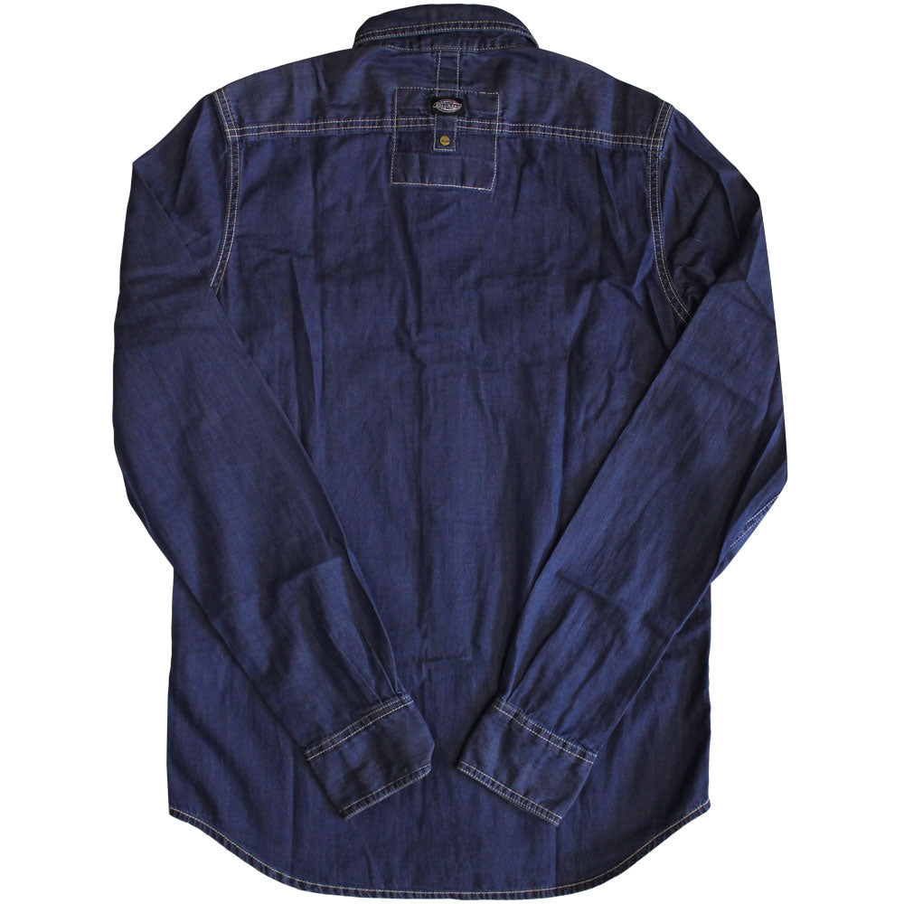 Dickies Blue Collar Long Sleeve Shirt Indigo