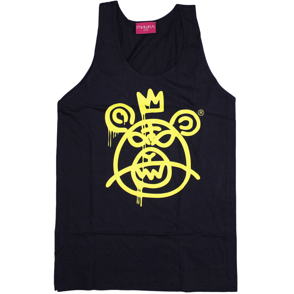 Mishka Bear Mop Tank Top Navy Yellow