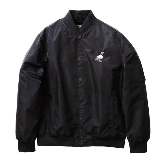 Staple Pigeon Pigeon Logo Bomber Jacket Black