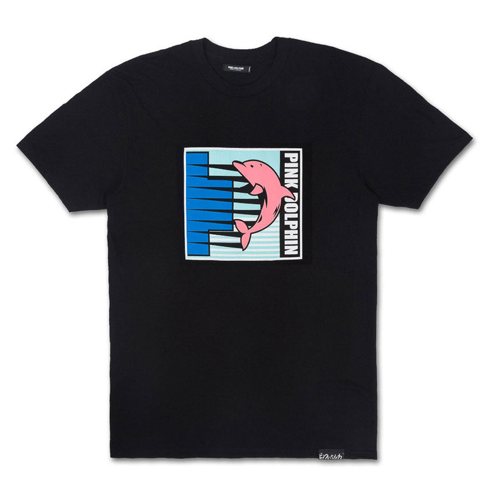 Pink Dolphin Boomerang T-Shirt Black