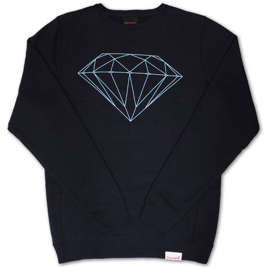 Diamond Supply Co Brilliant Crew Neck Sweatshirt Navy