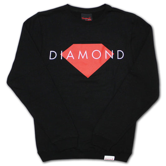 Diamond Supply Co Solid Sweatshirt Black