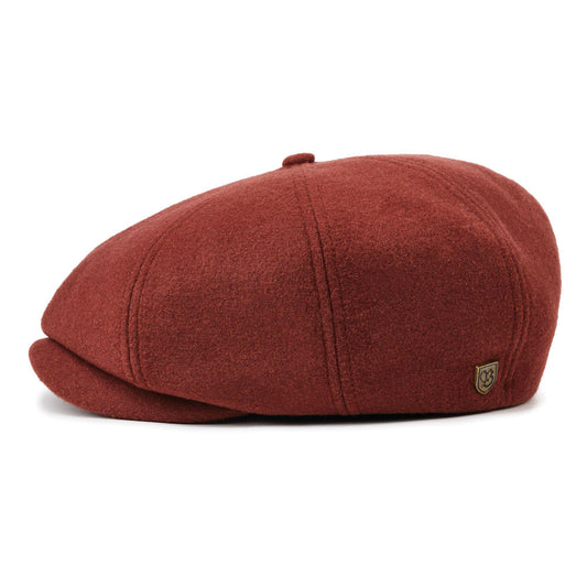 Brixton Brood Flat Cap Burgundy