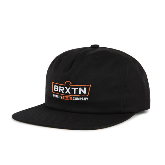 Brixton Cruss MP Snapback Cap Black