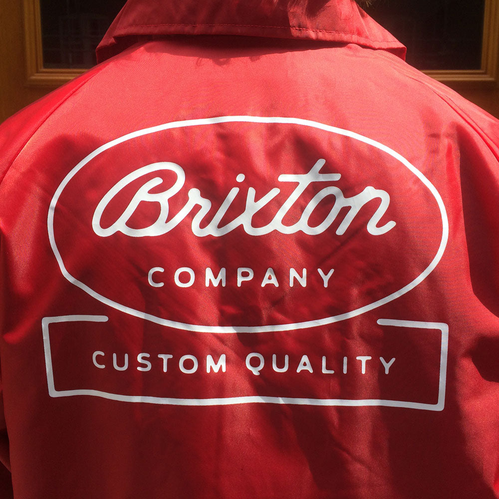 Brixton Dale Windbreaker Jacket Red