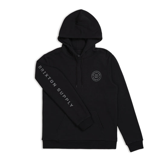 Brixton Oath II Pullover Hoodie Black