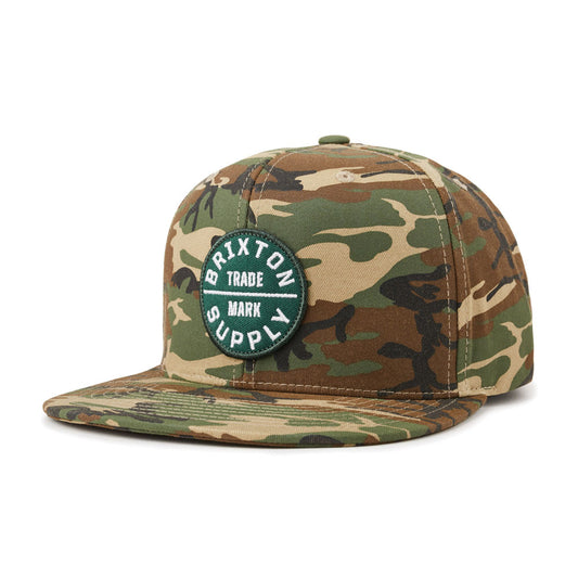 Brixton Oath III Snapback Cap Camo