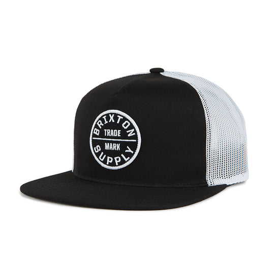 Brixton Oath III Mesh Snapback Cap Black