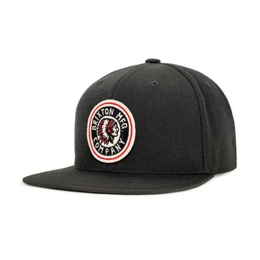 Brixton Rival Snapback Cap Black