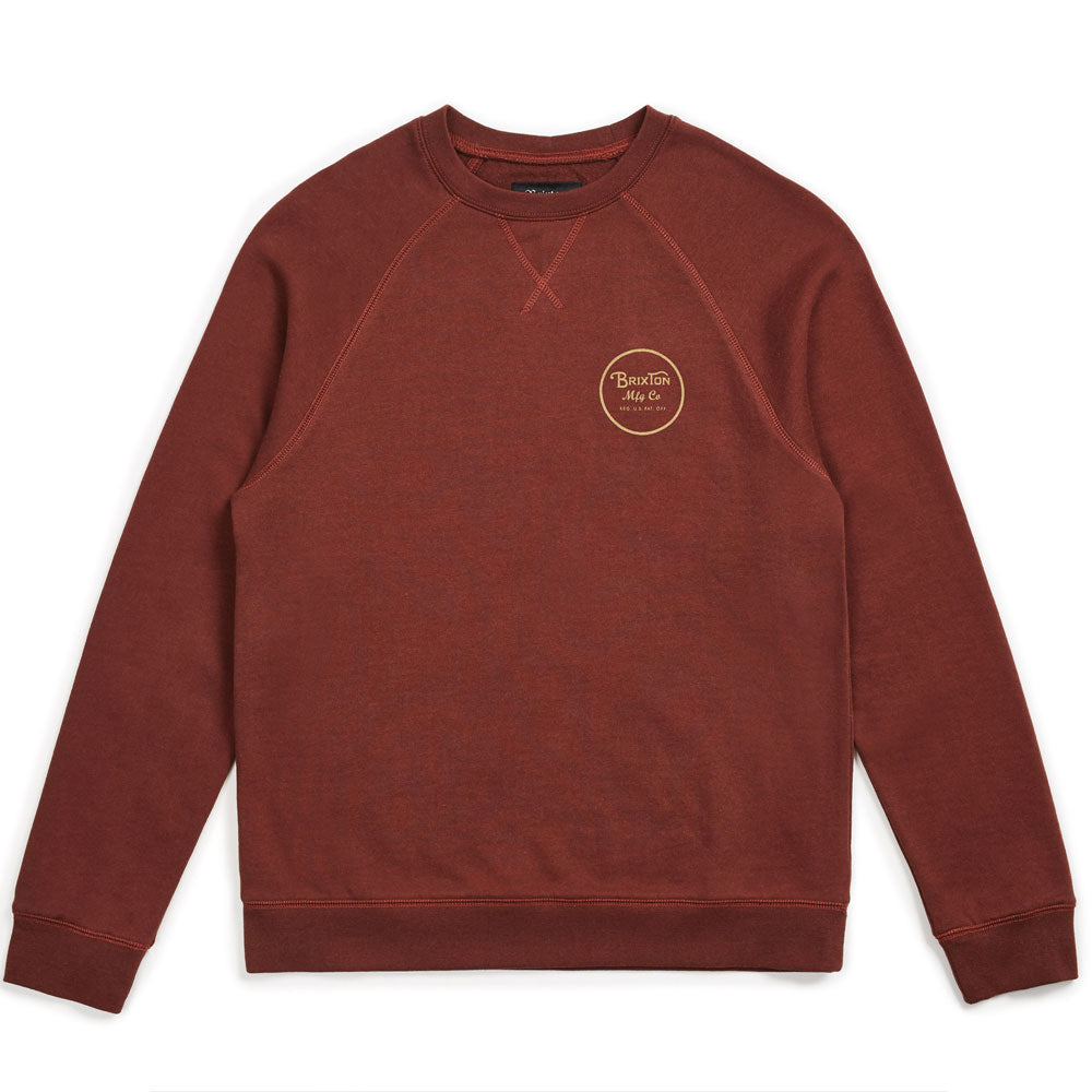 Brixton Wheeler Intl Sweatshirt Chestnut