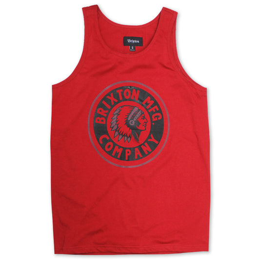 Brixton Grizzly Tank Top Red
