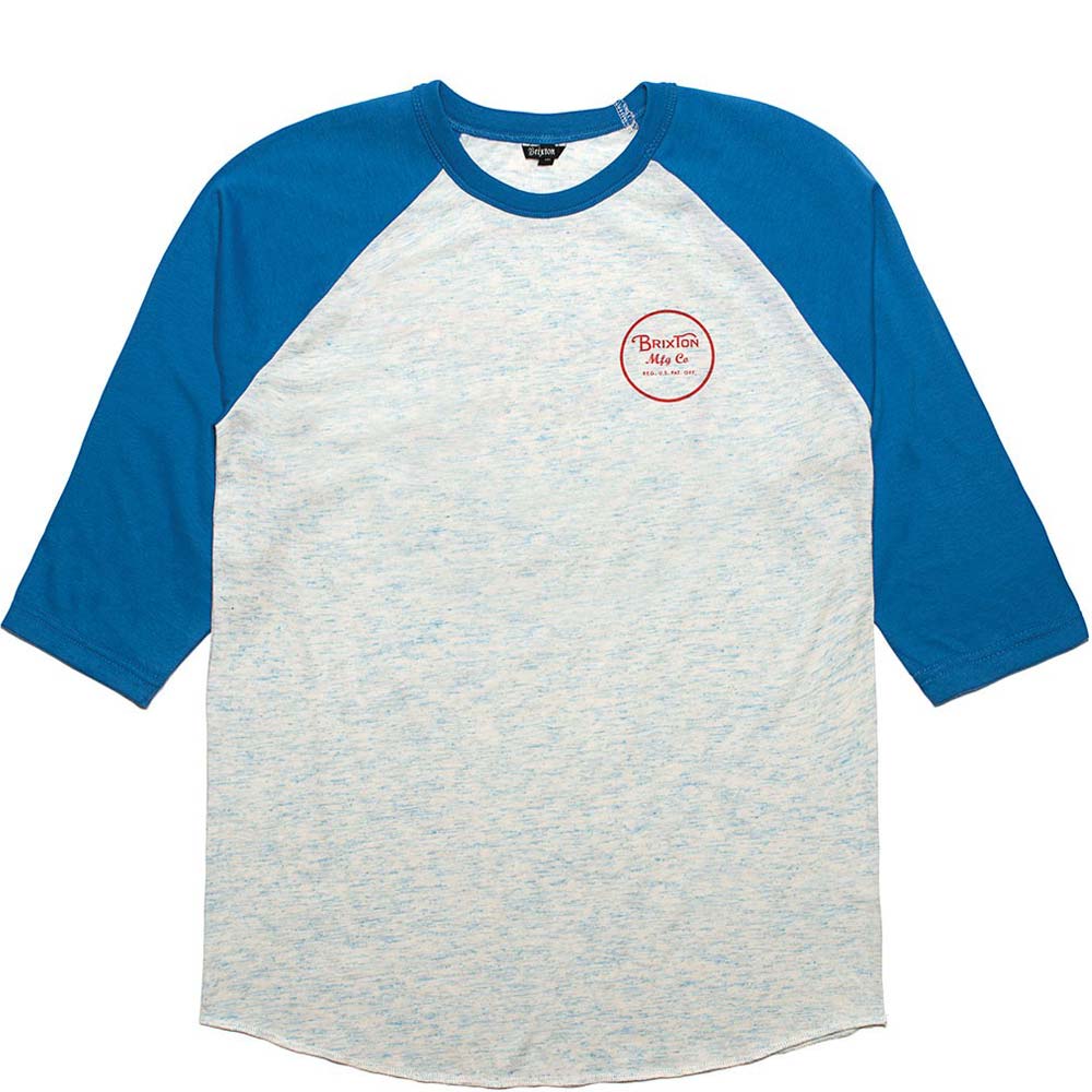 Brixton Wheeler 3/4 Sleeve Baseball T-Shirt Royal