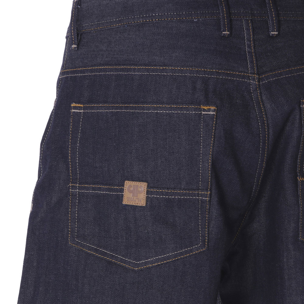 Pelle Pelle Buster Baggy Denim Shorts Raw Indigo