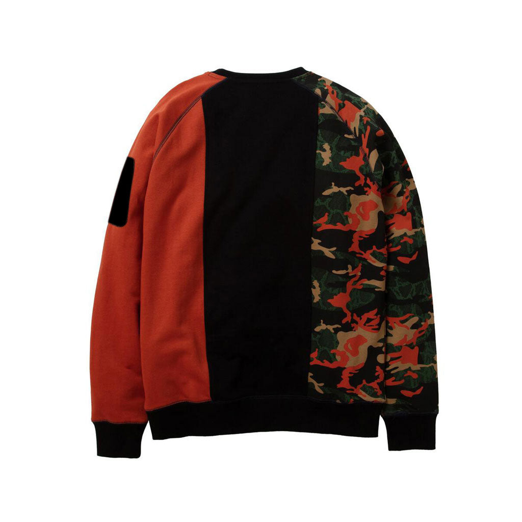 Staple Pigeon Camo Pieced Crewneck Sweatshirt Black