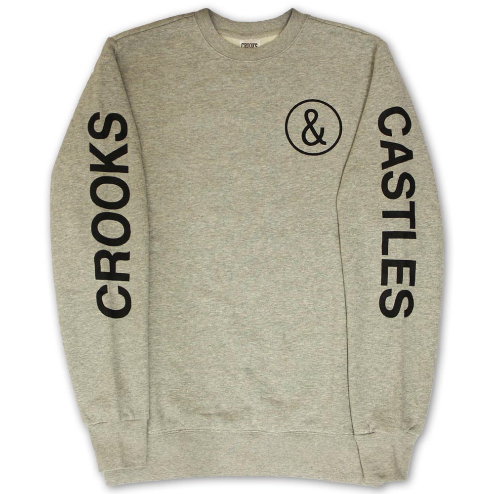 Crooks & Castles C and C Sweatshirt Heather Grey