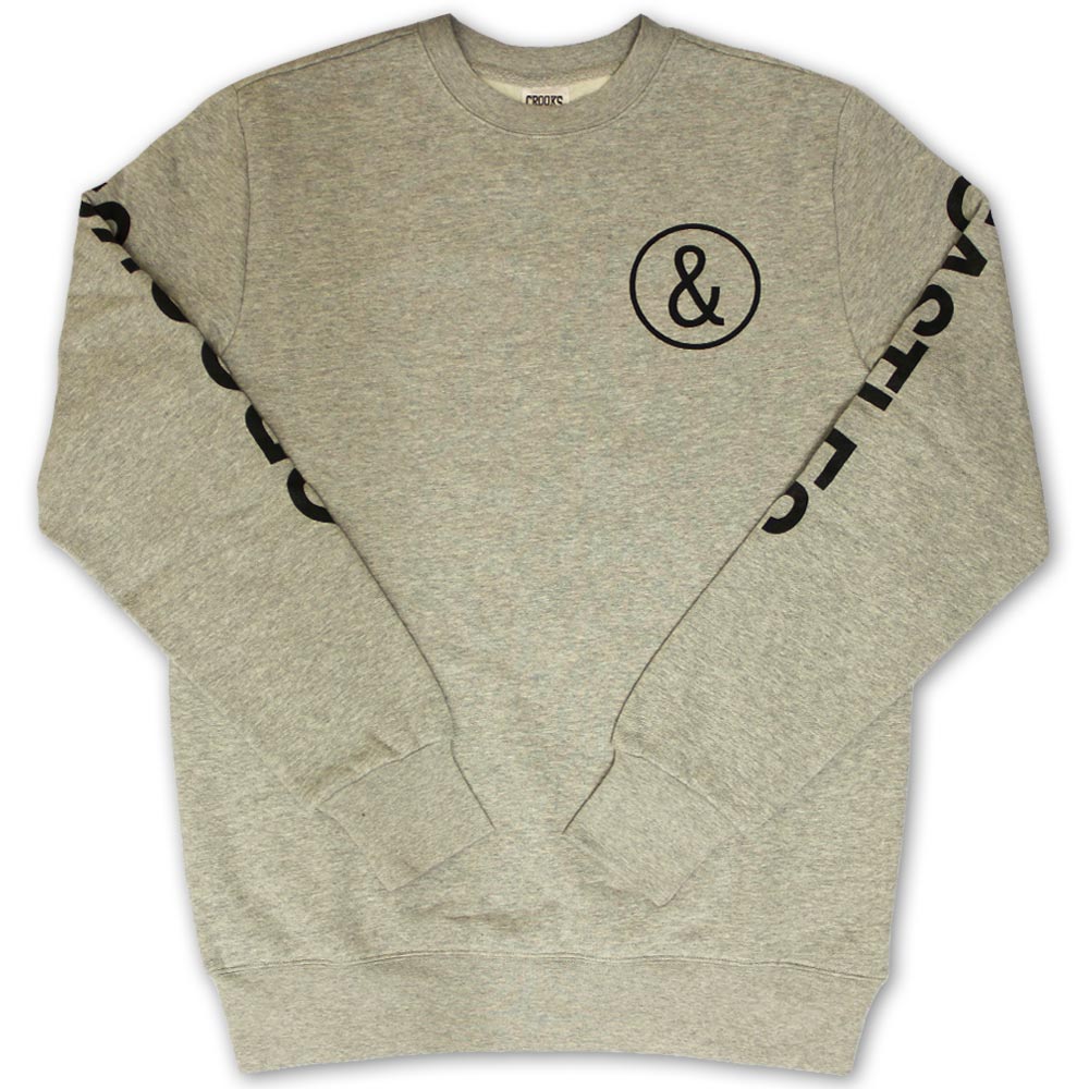 Crooks & Castles C and C Sweatshirt Heather Grey