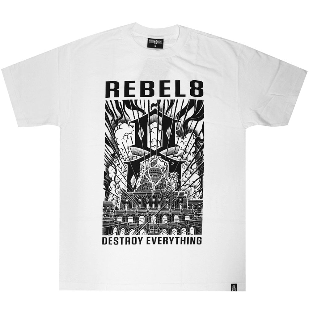 Rebel8 Capitol 8 Men's T-shirt White