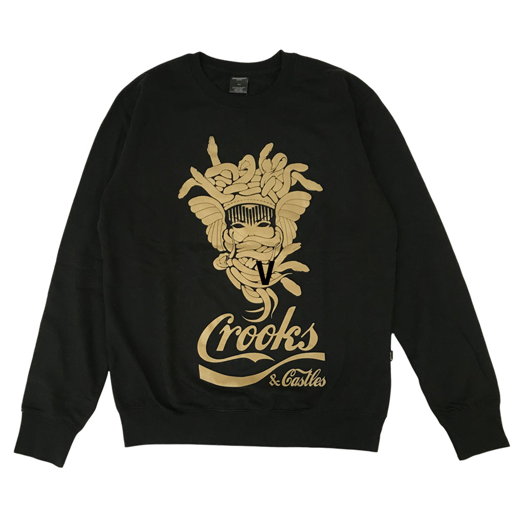 Crooks & Castles CC Medusa Crewneck Sweatshirt Black