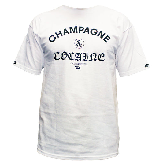 Crooks & Castles Champagne and Cocaine T-shirt White