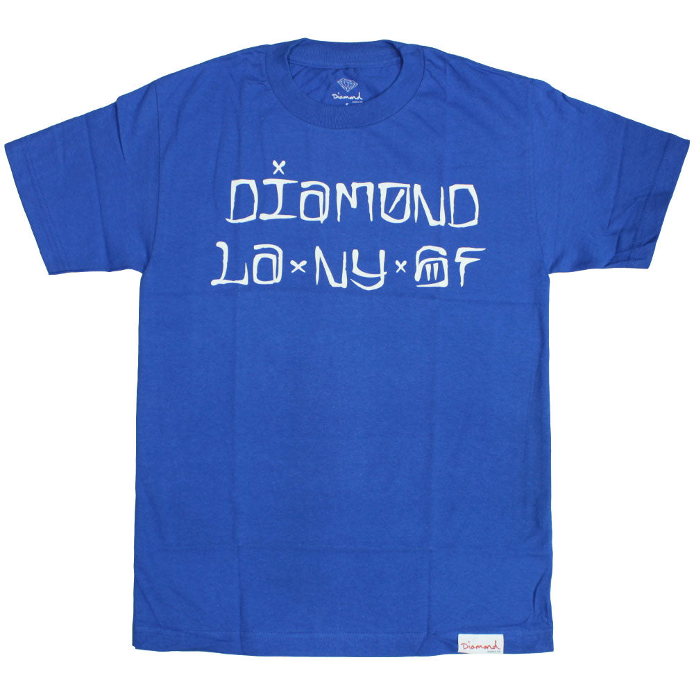 Diamond Supply Co Cities T-Shirt Royal