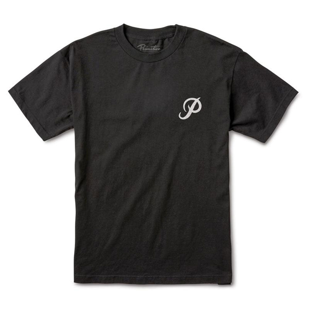 Primitive Apparel Classic P Core T-Shirt Black White