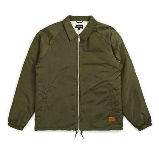 Brixton Claxton Sherpa Fleece Lined Jacket Olive