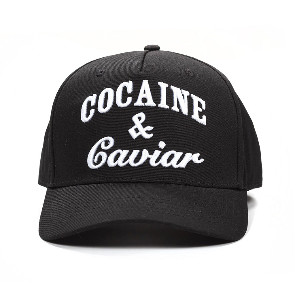 Crooks & Castles Cocaine & Caviar Snapback Cap Black
