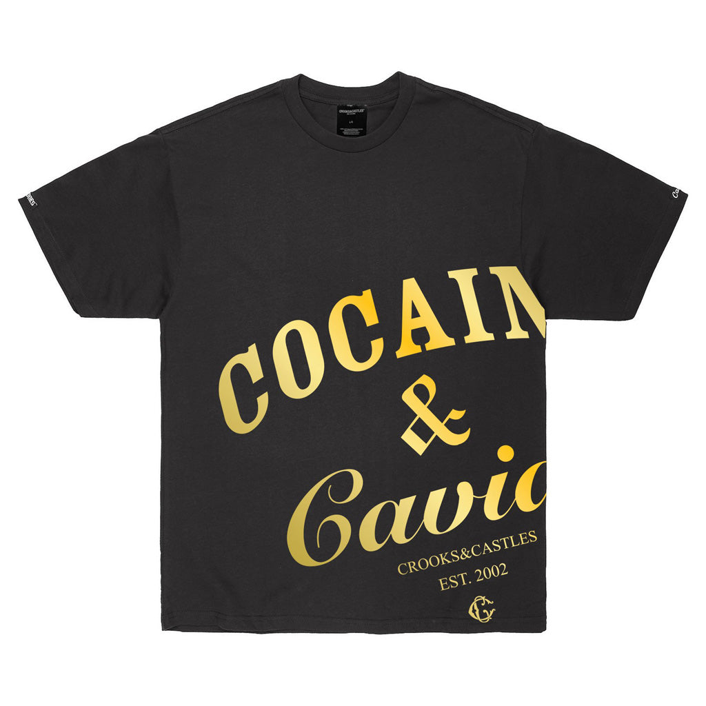 Crooks & Castles Cocaine & Caviar OVS Tee Black
