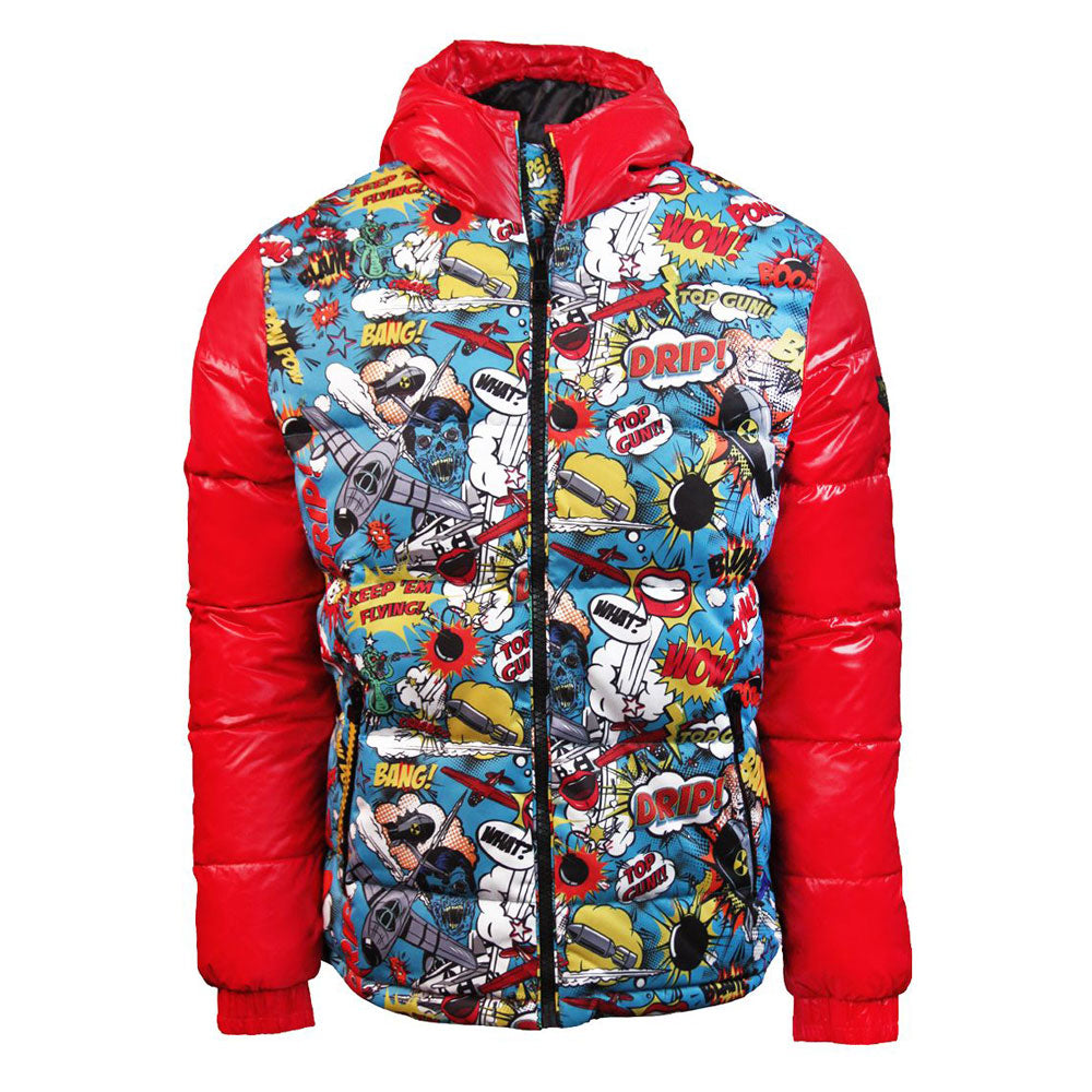 Top Gun Comics Down Jacket Red