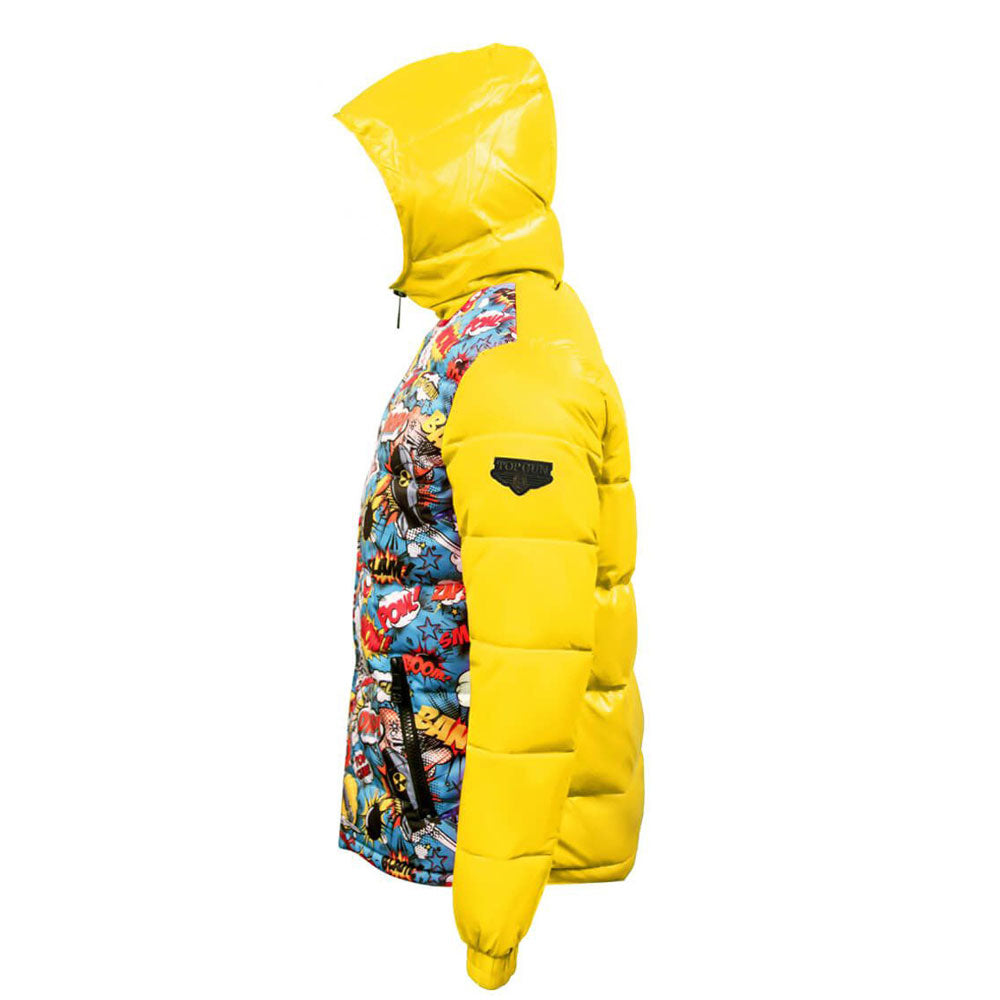 Top Gun Comics Down Jacket Yellow