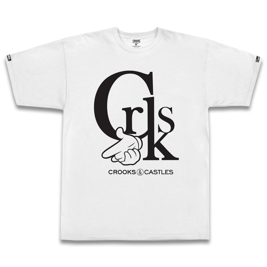 Crooks & Castles CRKS Airgun Logo Tee White