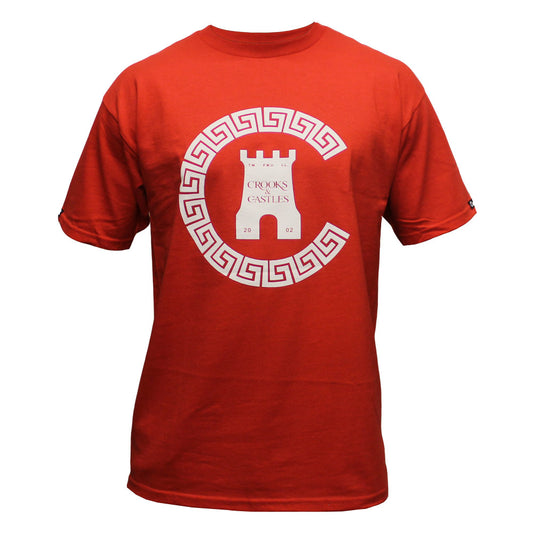 Crooks & Castles Greco Chain C T-shirt True Red