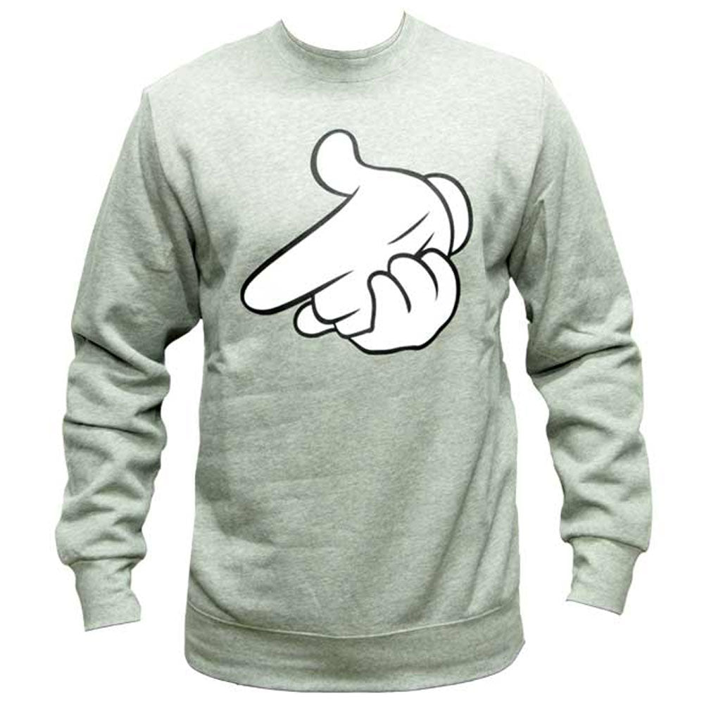 Crooks & Castles Air Gun Sweatshirt Athletic Heather White