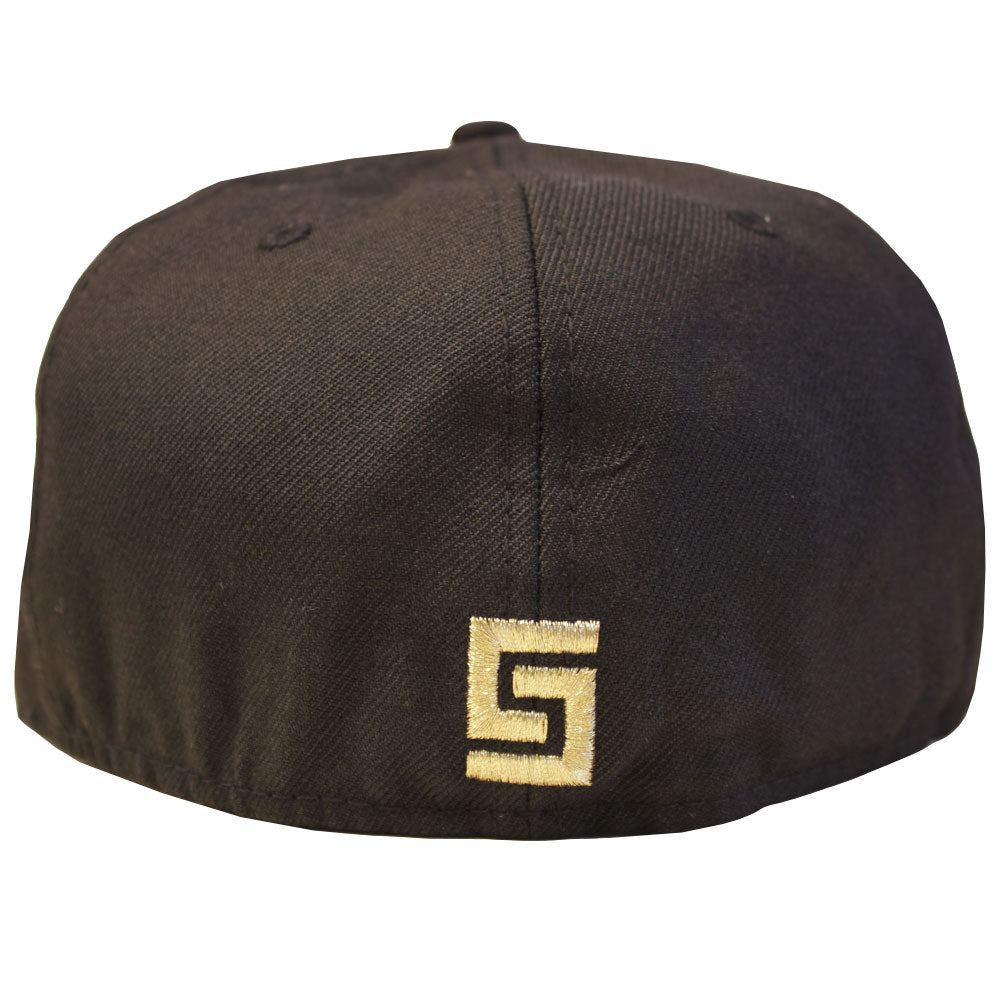 Crooks & Castles Team Crooks Fitted Baseball Cap Black Gold