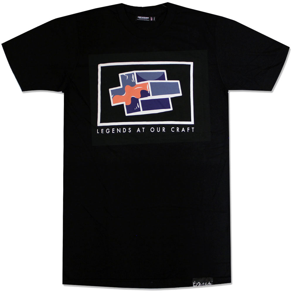 Pink Dolphin Cross Content T-Shirt Black