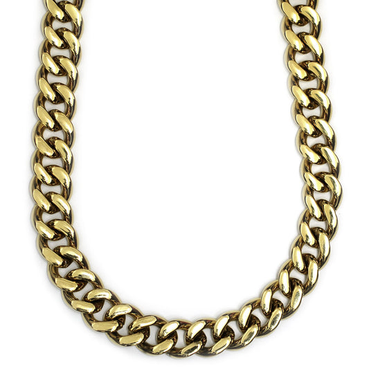 18k Gold Plated Miami Cuban Chain 18mm x 38 inches Filled 500g