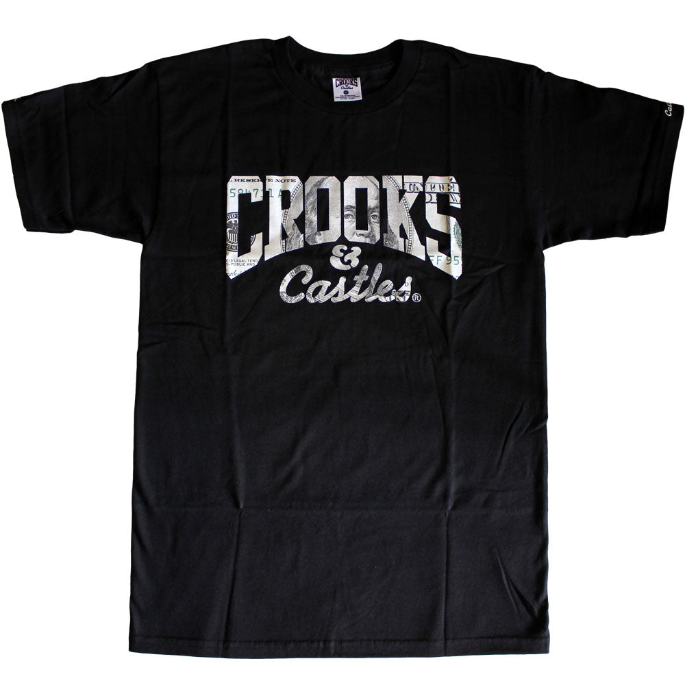 Crooks & Castles Currency Core T-shirt Black
