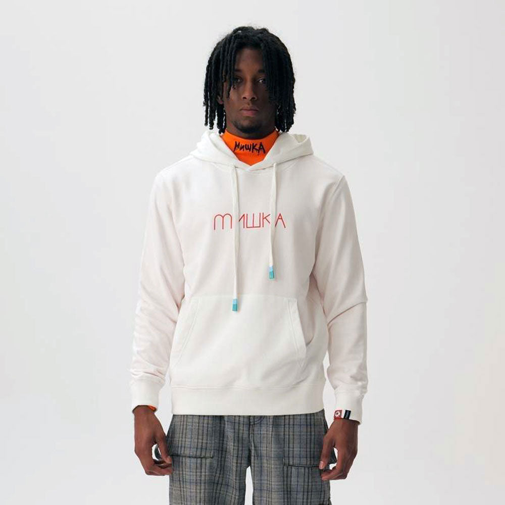 Mishka Cyrilic Keep Watch Hoodie White