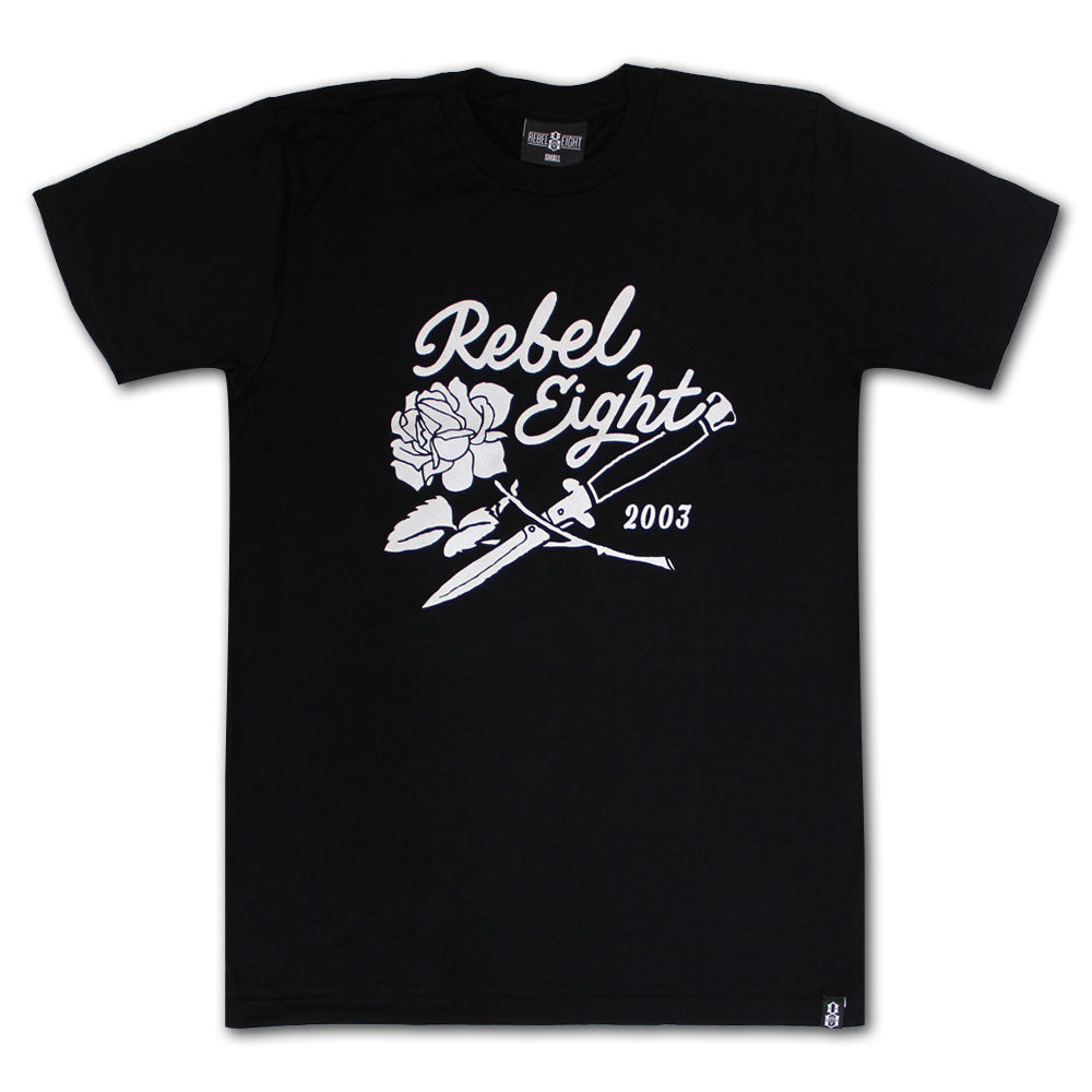 Rebel8 Rose And Daggers T-shirt Black