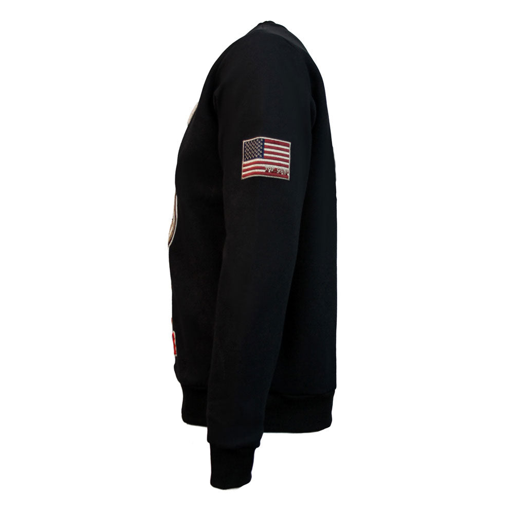Top Gun Defend and Serve Crewneck Sweatshirt Black