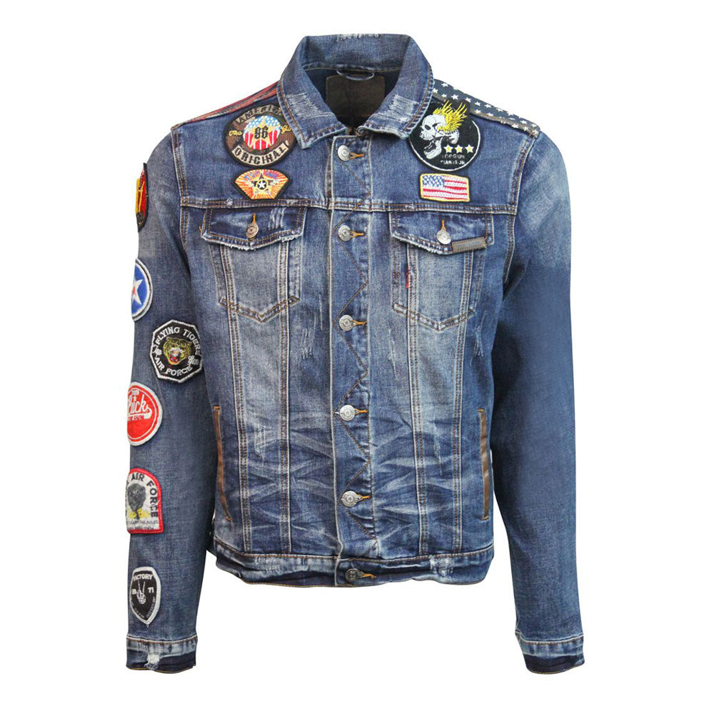 Top Gun Leopard Denim Jacket