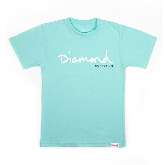 Diamond Supply Co OG Script Core T-shirt Diamond Blue