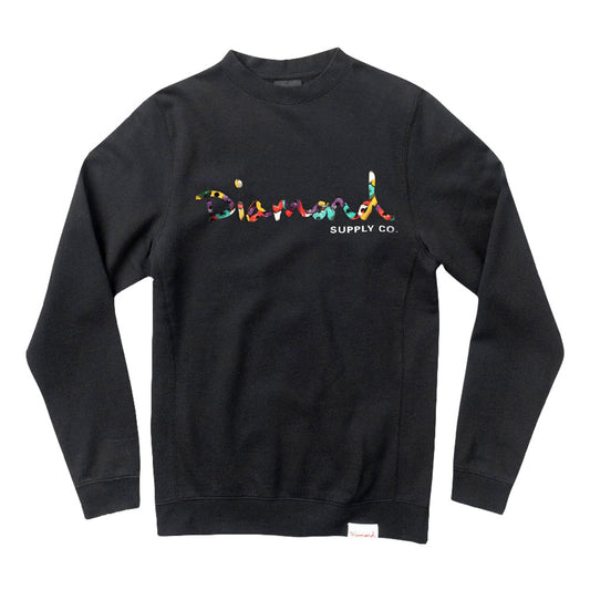 Diamond Supply Co OG Script Fasten Sweatshirt Black