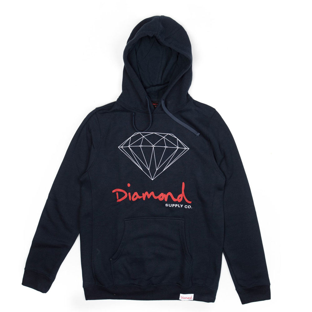 Diamond Supply Co OG Sign Core Hoodie Navy