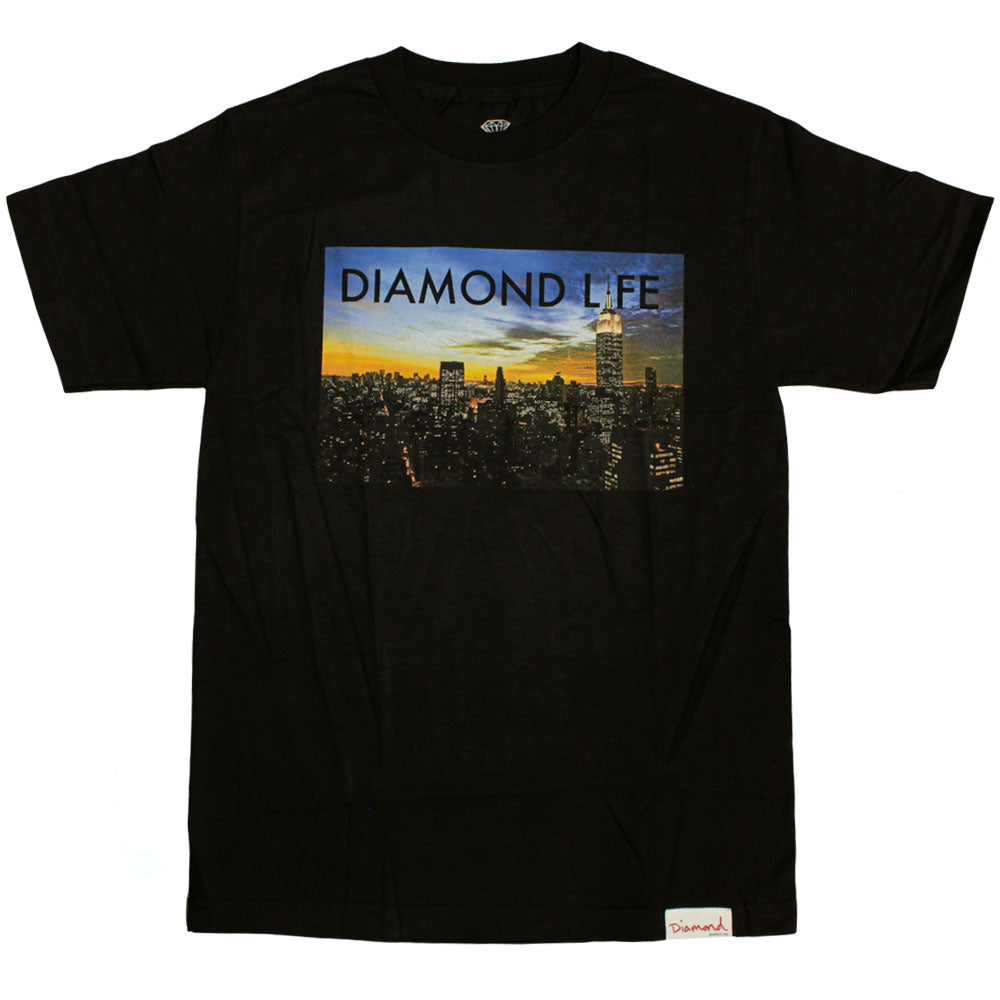 Diamond Supply Co Diamond Life NY T-shirt Black
