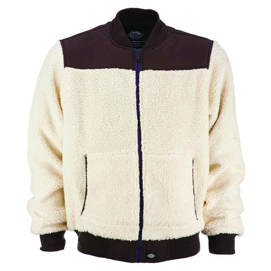 Dickies Dillsburg Fleece Bomber Jacket Ecru