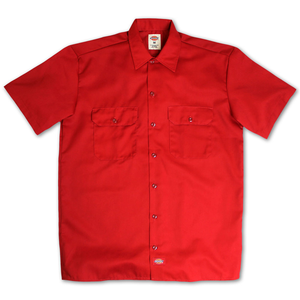 Dickies 1574 Short Sleeve Work Shirt English Red