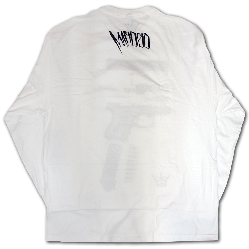 Mafioso Dismantled Long Sleeve T-Shirt White